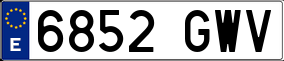 Truck License Plate